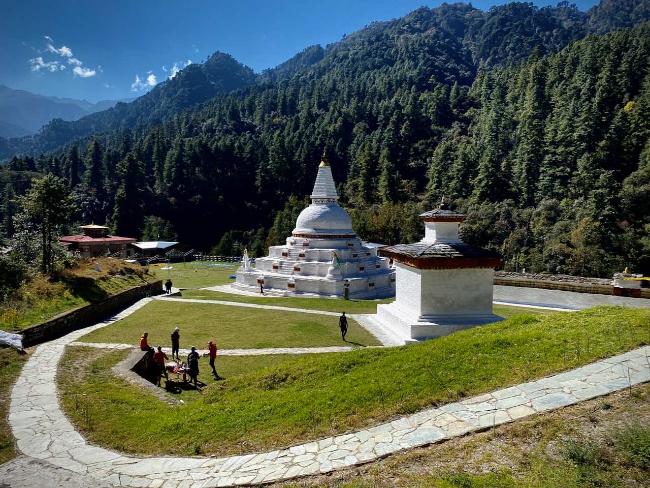 A Napalese style stupa in Bhutan