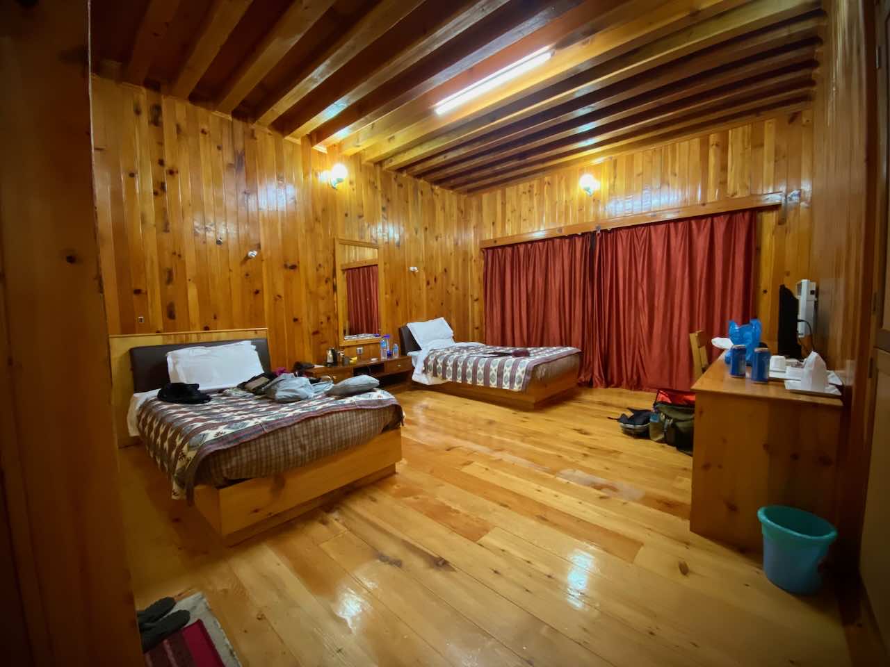 Interior of a Bhutan hotel room