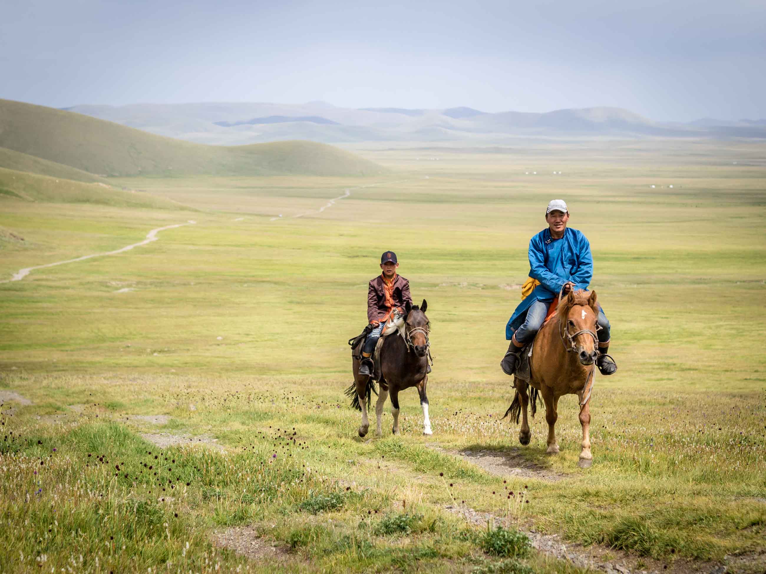 Mongolian horse men