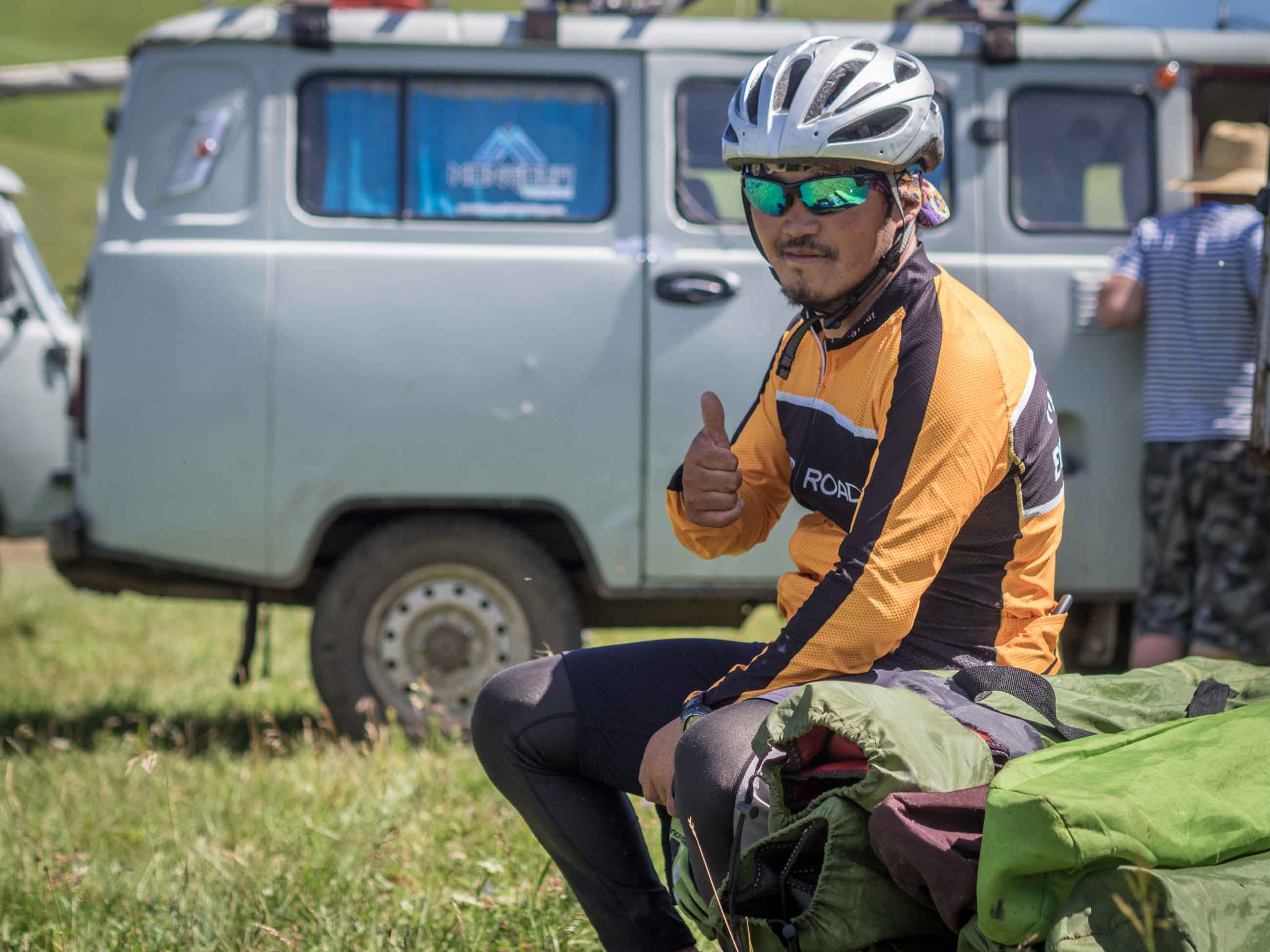 Mongolian cycling tour guide