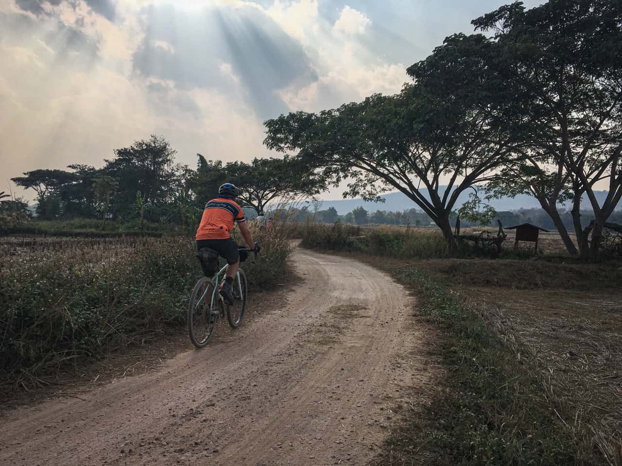 gravel cyclist in Thailand